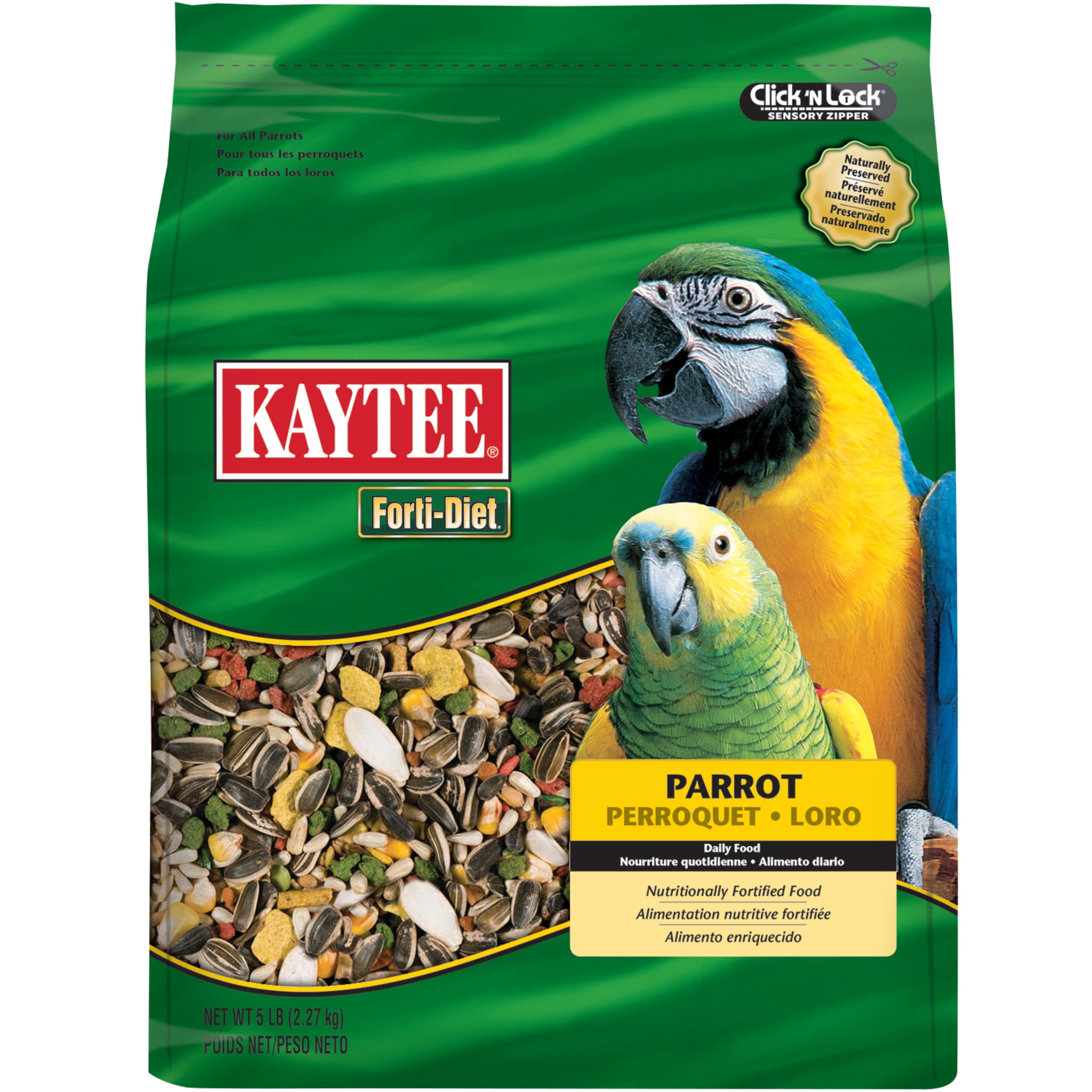 Food of a parrot