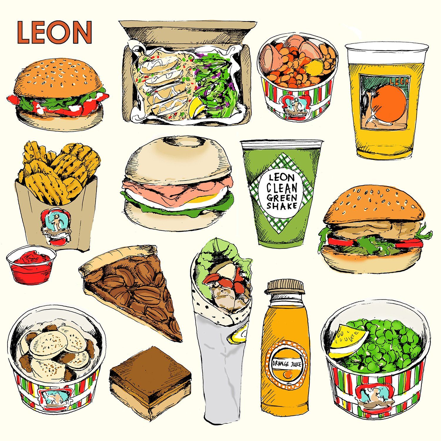 Food drawings