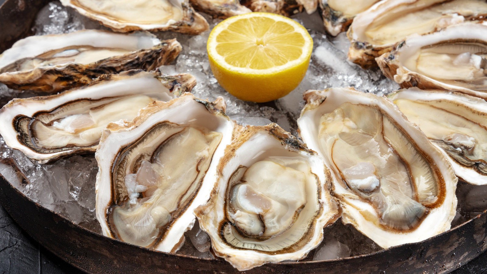 Oysters foods whole market them shell simply eat half